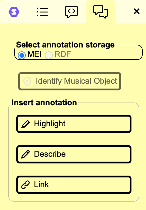 'Tools' tab of the Annotation panel