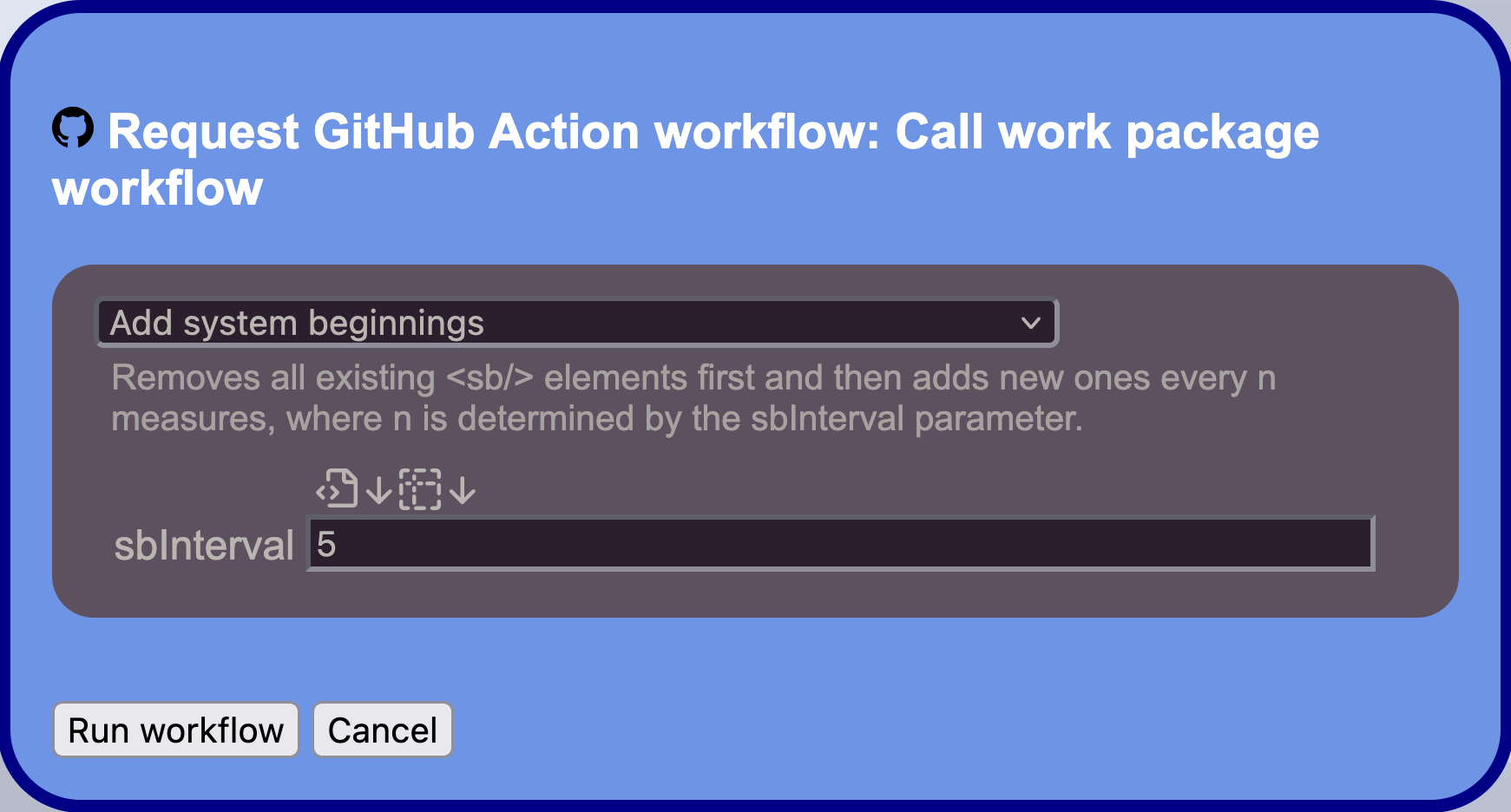 Screenshot of mei-friends GitHub Action panel