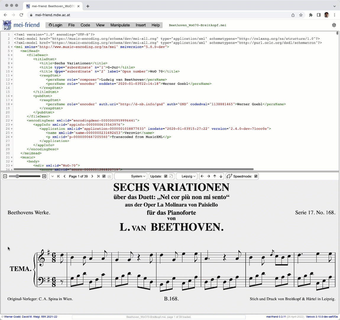 Typical GitHub workflow: opening file, performing some edits, and commiting changes back to GitHub