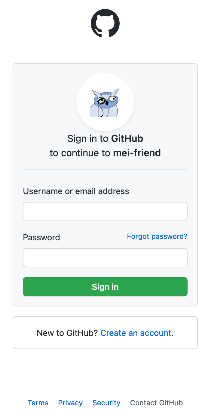 Sign in to your GitHub profile