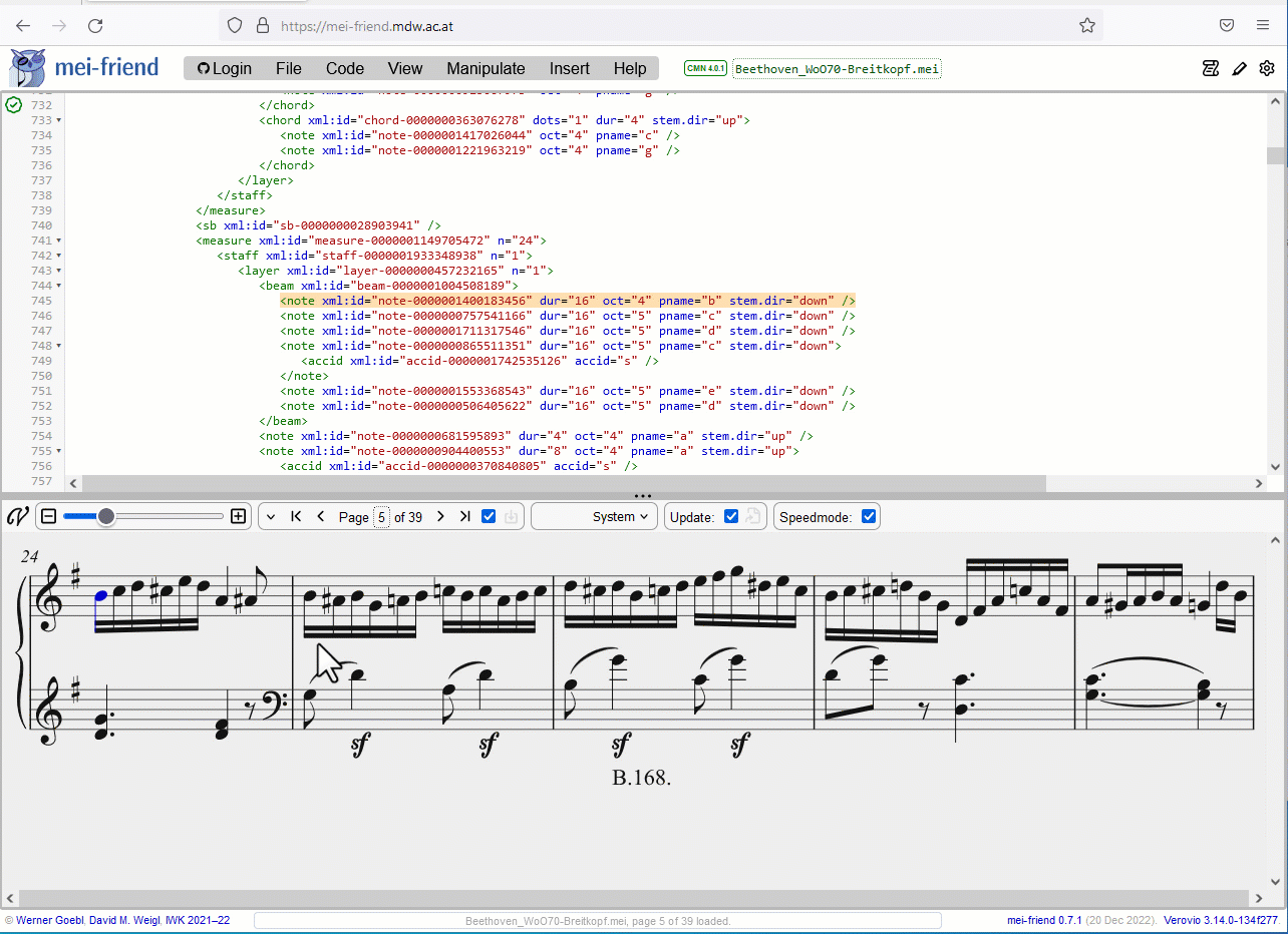 Moving and deleting elements